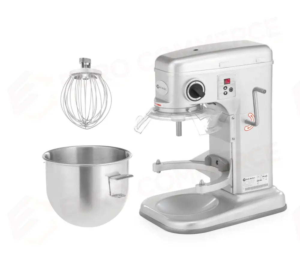 MISCELATORE PLANETARIO HENDI KITCHEN LINE 7L ARGENTO 220-240V/650W 317X440X(H)490MM - 222829