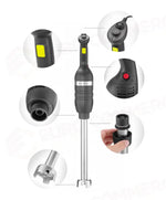MISCELATORE STICK 500 CON VELOCITÀ VARIABILE E ALBERO DI MISCELAZIONE MM. HENDI KITCHEN LINE
