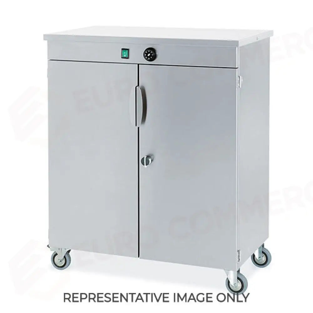 MOBILETTO SCALDAPIATTI CAPACITÀ 120 PIATTI 2 RUOTE CON FRENO - 96120G-RF - METALCARRELLI - CARRELLI