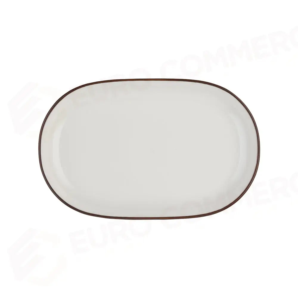 MODEST BROWN MAGNUS oval PIATTO 33 CM - 18001-143033 - ID FINE