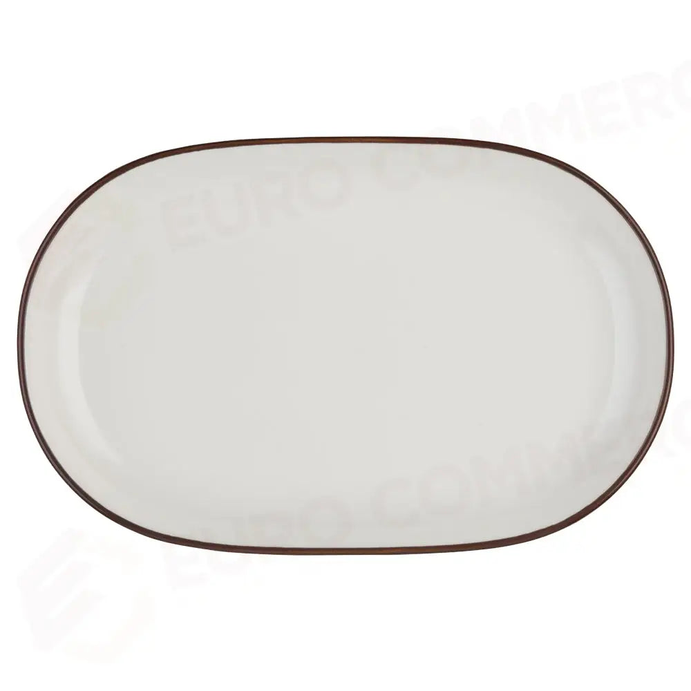 MODEST BROWN MAGNUS oval PIATTO 37 CM - 18001-143037 - ID FINE