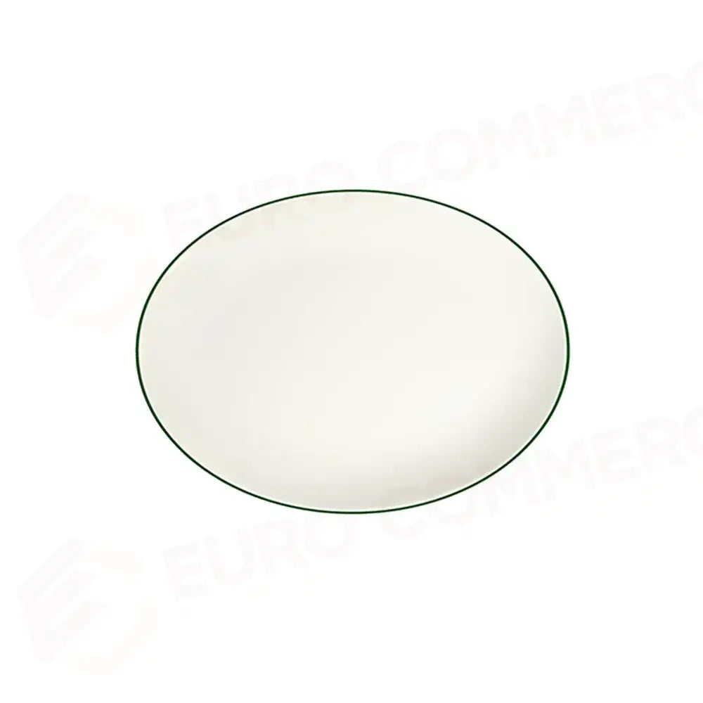 MODEST GREEN LONA OVAL PLATE 33 CM - 16001-113033 - ID FINE
