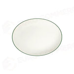 MODEST GREEN LONA OVAL PLATE 36 CM - 16001-113036 - ID FINE