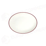 MODEST MAROON LONA OVAL PLATE 33 CM - 13001-113033 - ID FINE