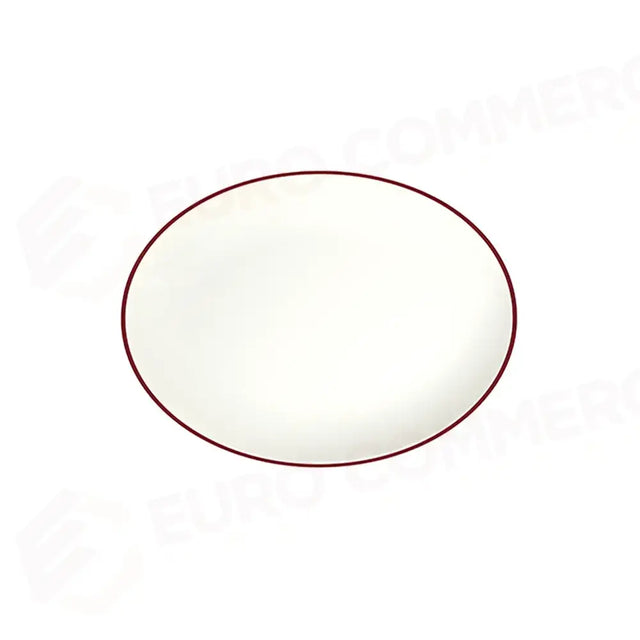 MODEST MAROON LONA OVAL PLATE 33 CM - 13001-113033 - ID FINE
