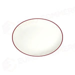 MODEST MAROON LONA OVAL PLATE 36 CM - 13001-113036 - ID FINE
