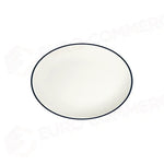 MODEST NAVY LONA OVAL PLATE 33 CM - 15001-113033 - ID FINE