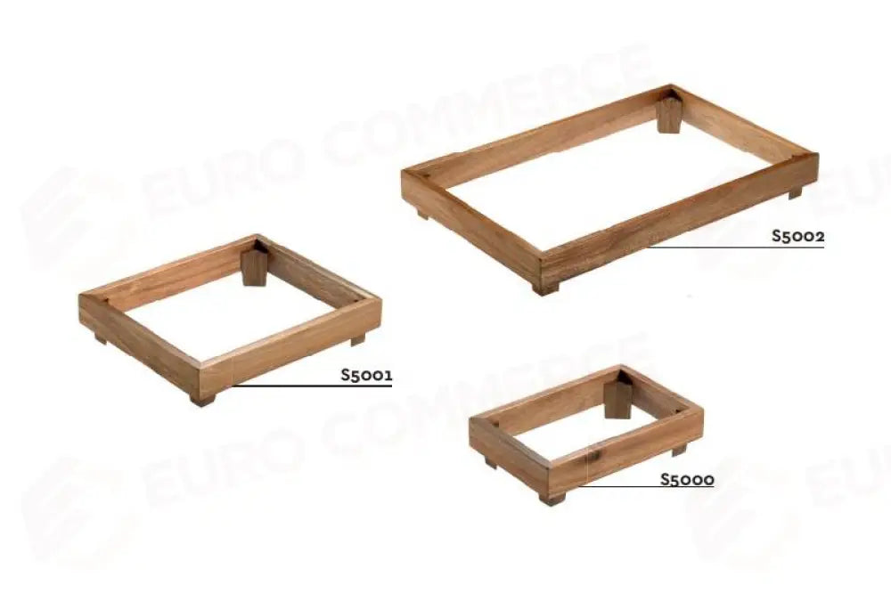 MODULO APERTO ACACIA NATURALE - 30X19,5X7,7 CM - S5000 - LEONE - ESPOSITORI BUFFET IN ACACIA