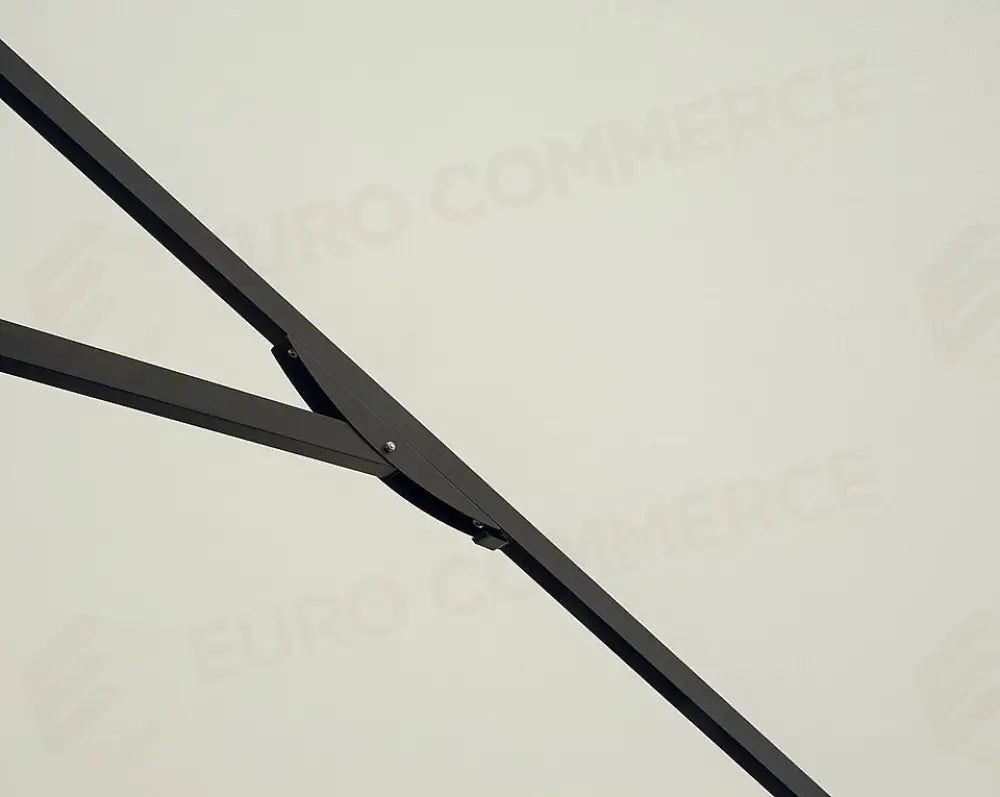 OMBRELLONE IN ALLUMINIO 3×3 - POLIESTERE ECRU' - ANTRACITE