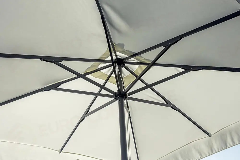 OMBRELLONE IN ALLUMINIO 3×3 - POLIESTERE ECRU' - ANTRACITE