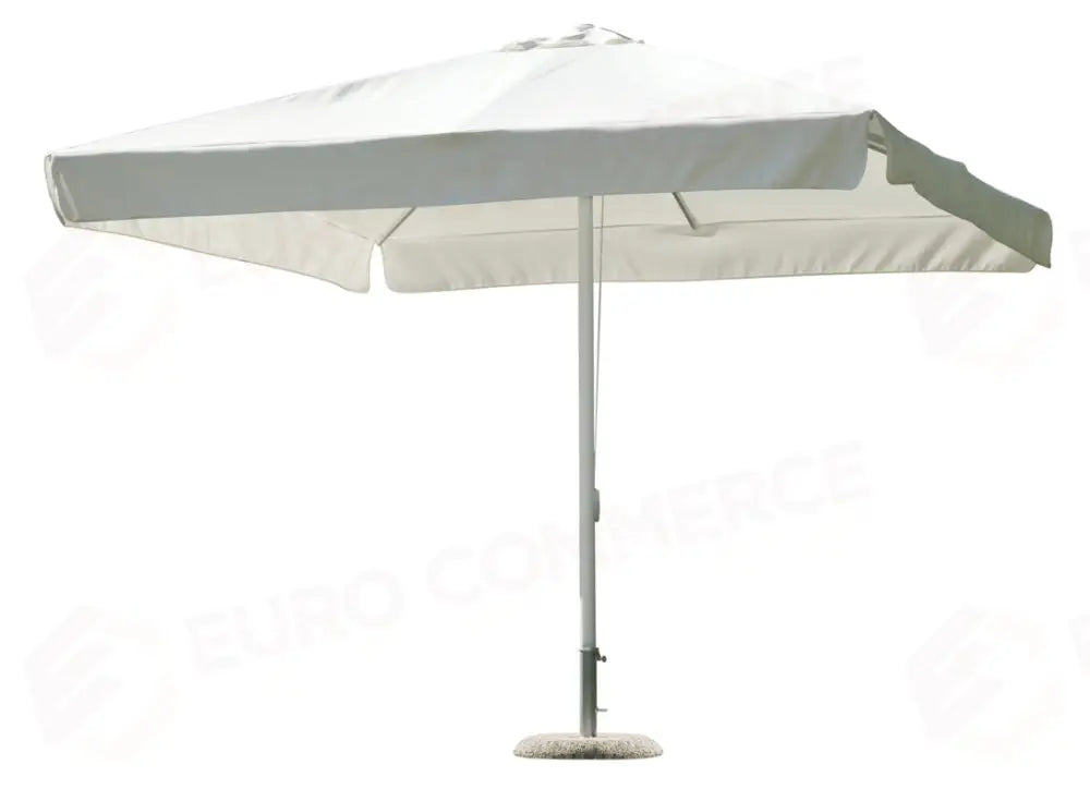 OMBRELLONE IN ALLUMINIO 3×3 - POLIESTERE ECRU' - BIANCO