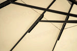 OMBRELLONE IN ALLUMINIO 5×5 - POLIESTERE ECRU' - ANTRACITE