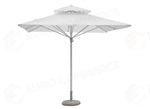 OMBRELLONE PUSH UP IN ALLUMINIO 3×3 - POLIESTERE BIANCO - BIANCO