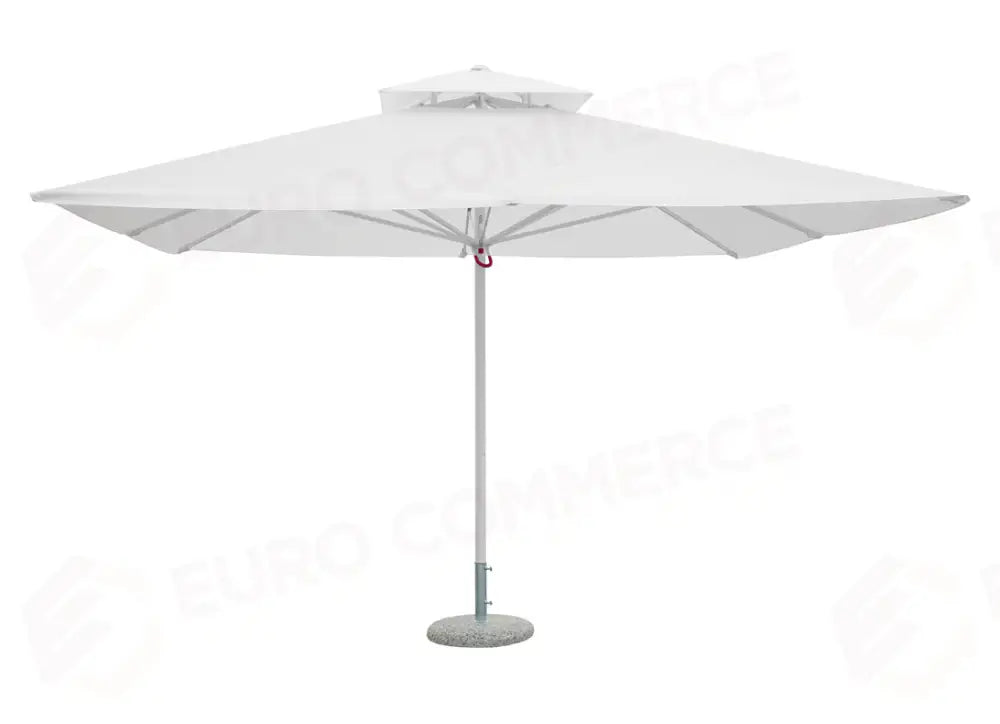 OMBRELLONE PUSH UP IN ALLUMINIO 4×4 - POLIESTERE BIANCO - BIANCO