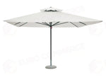 OMBRELLONE PUSH UP IN ALLUMINIO 4×4 - POLIESTERE ECRU' - ANTRACITE
