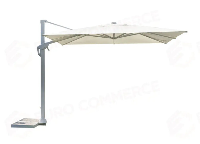 OMBRELLONE TENNESSEE IN ALLUMINIO 3×3 - POLIESTERE ECRU' - ANTRACITE - CONTRACT E5062B - GREENWOOD