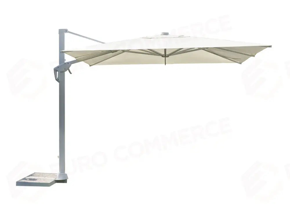 OMBRELLONE TENNESSEE IN ALLUMINIO 3×4 - POLIESTERE ECRU' - ANTRACITE - CONTRACT