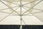 OMBRELLONE TENNESSEE IN ALLUMINIO 3×4 - POLIESTERE ECRU' - ANTRACITE - CONTRACT