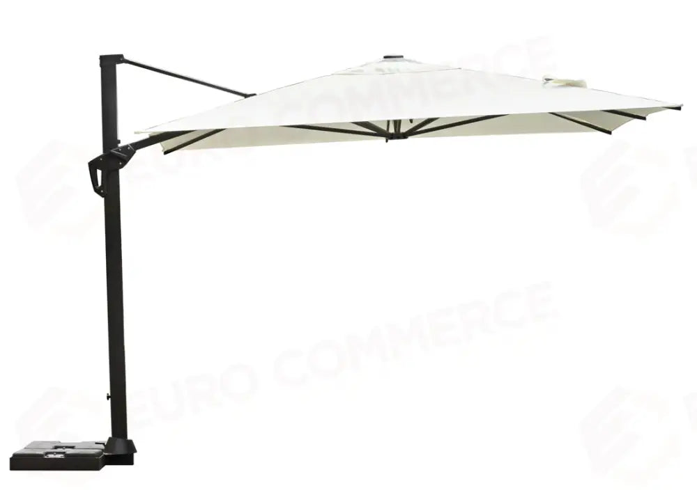 OMBRELLONE TENNESSEE IN ALLUMINIO 3×4 - POLIESTERE ECRU' - ANTRACITE - CONTRACT