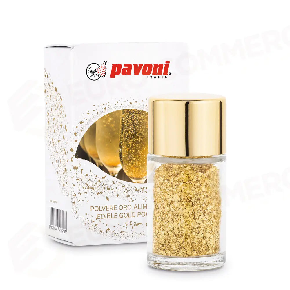 ORO IN POLVERE - 0,5 GR - OROPV - PAVONI ITALIA - ATTREZZATURA PROFESSIONALE