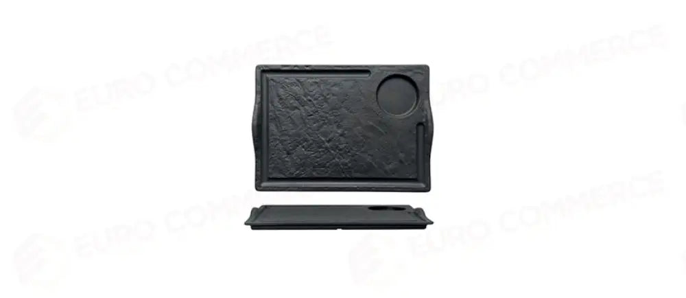 P.BISTECCA EFF.PIETRA 33X24 NERO C/F 09B - 126639 - MORINI