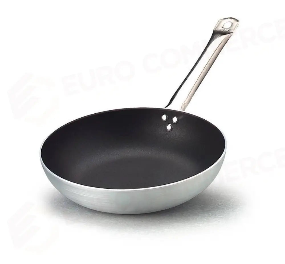 PADELLA SVASATA ANTIADERENTE ALLUMINIO MANICO ACCIAIO INOX Ø28CM - 811-028 - KAREL - Attrezzatura