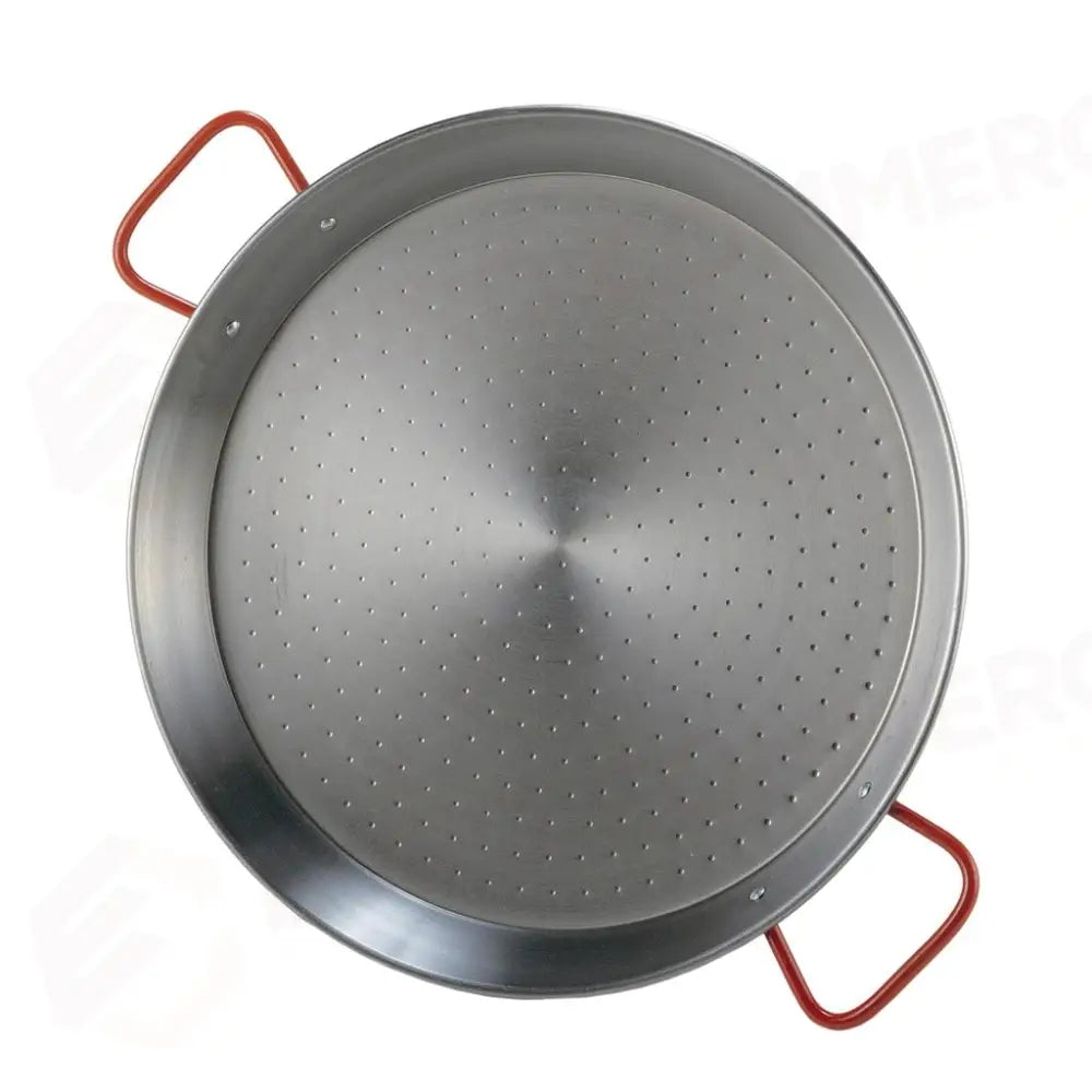 PAELLERA 2 MANICI 50 CM FERRO SPAZZOLATO G100 GARCIMA - 1380404 - MEDRI