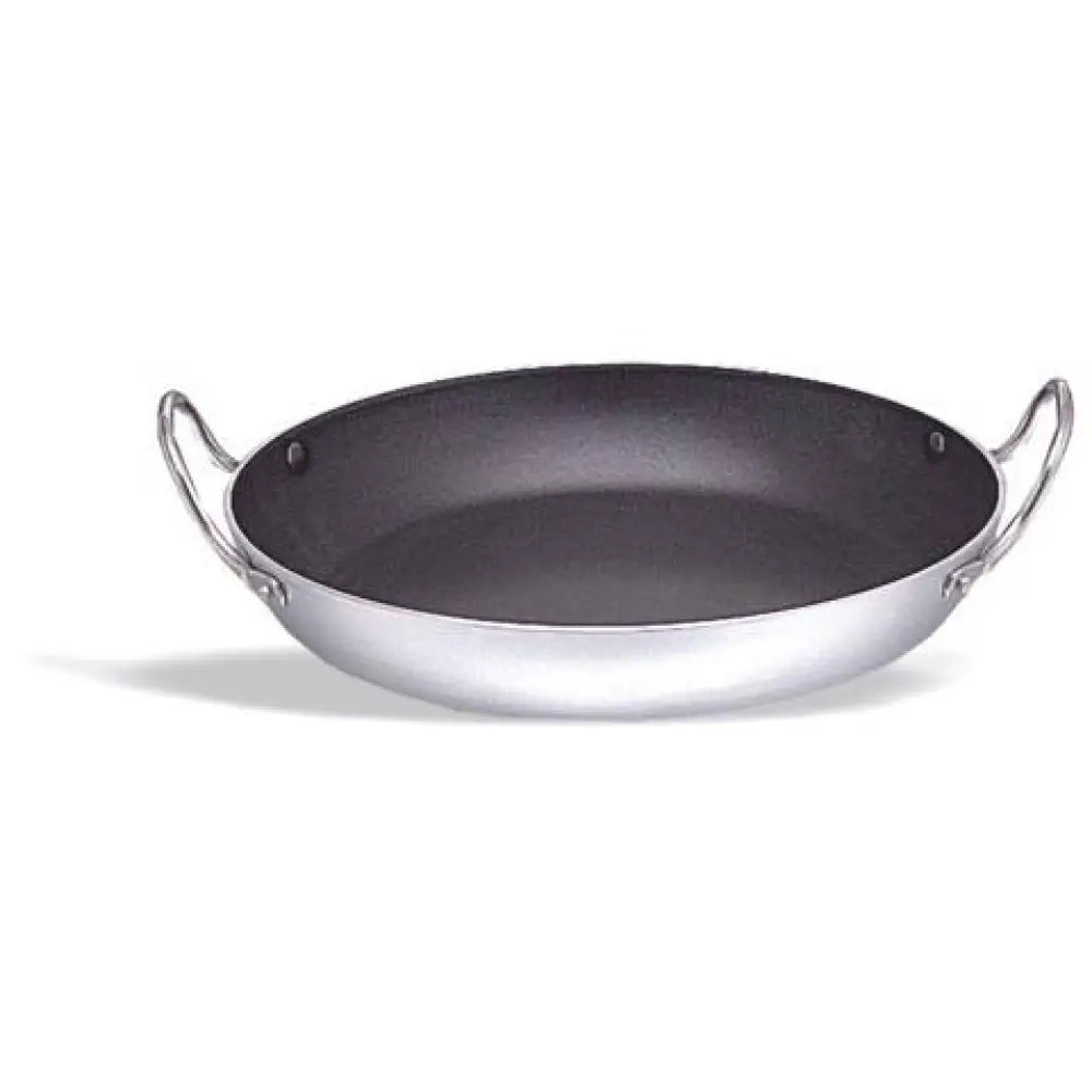 PAELLERA IN ALLUMINIO ANTIADERENTE CON MANICI ACCIAIO INOX Ø28CM - 243-028 - KAREL - Attrezzatura