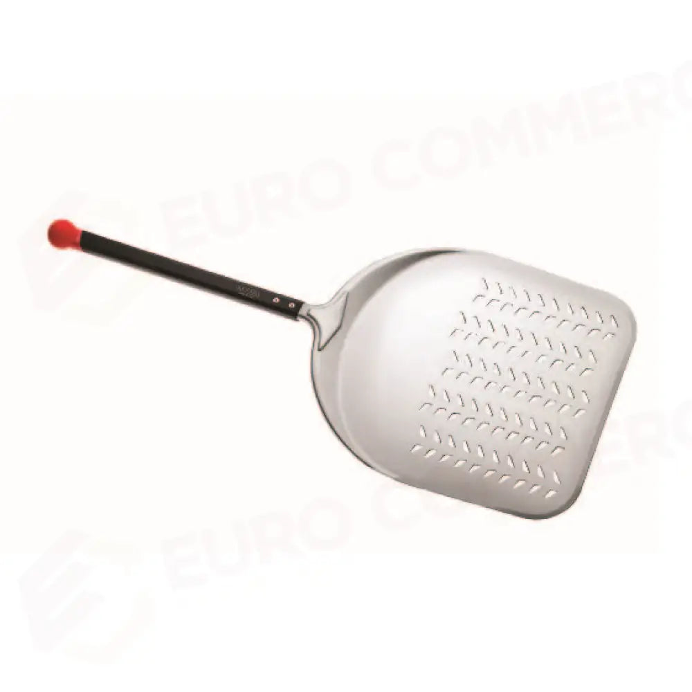 PALA ALLUMINIO RETTANGOLARE FORATA IN ALLUMINIO 33CM-MANICO CORTO-TOT.67CM - 235110 - PIAZZA - PALE PIZZA