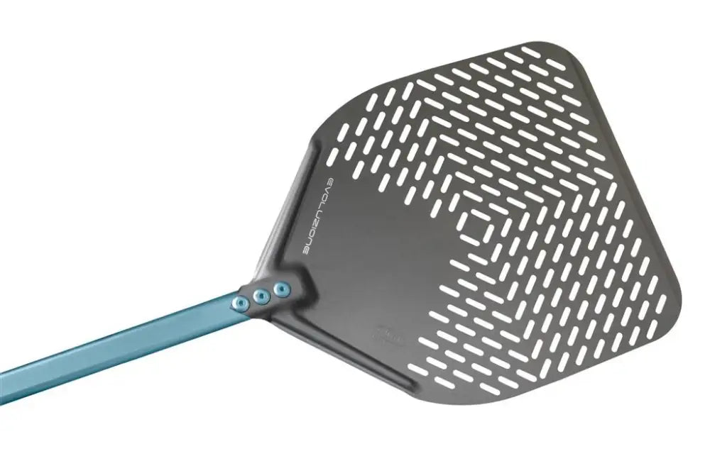 PALA PIZZA RETTANGOLARE FORATA 36X36 CM EVOLUZIONE E-37RF GI.METAL - 20040199 - MEDRI
