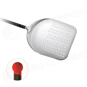 PALA PIZZA RETTANGOLARE FORATA IN ALLUMINIO 36CM-TOT.160CM - 235124 - PIAZZA - PALE PIZZA