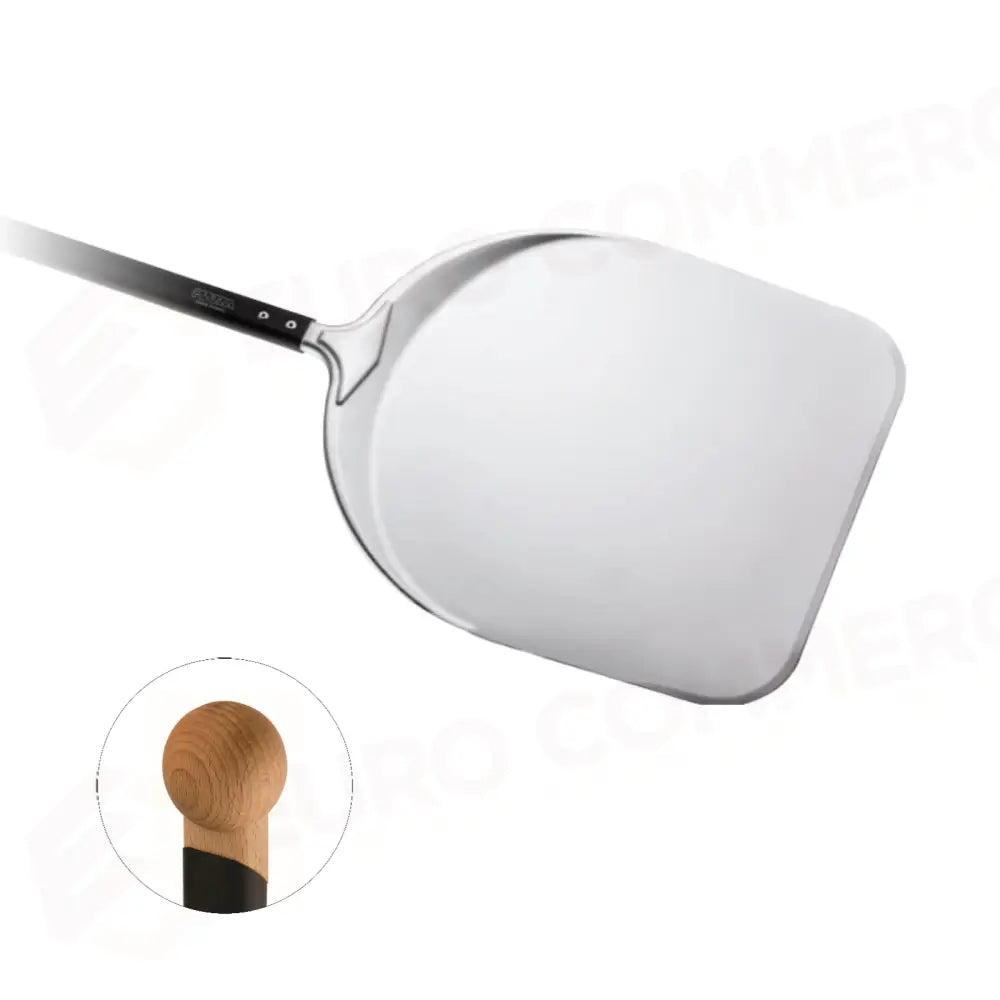 PALA PIZZA RETTANGOLARE IN ALLUMINIO 40CM-TOT.194CM - 230440 - PIAZZA - PALE PIZZA