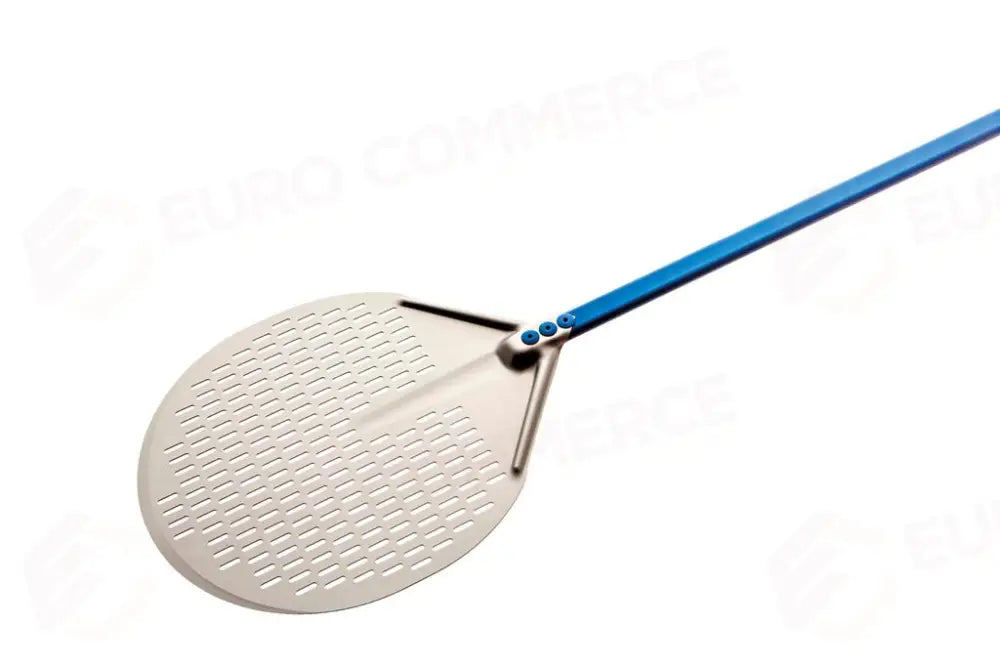 PALA PIZZA TONDA FORATA 33 CM AZZURRA A-32F GI.METAL - 20040010 - MEDRI