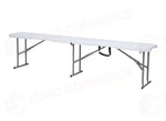 PANCA CATERING IN POLIETILENE 180×28 - PIEGHEVOLE