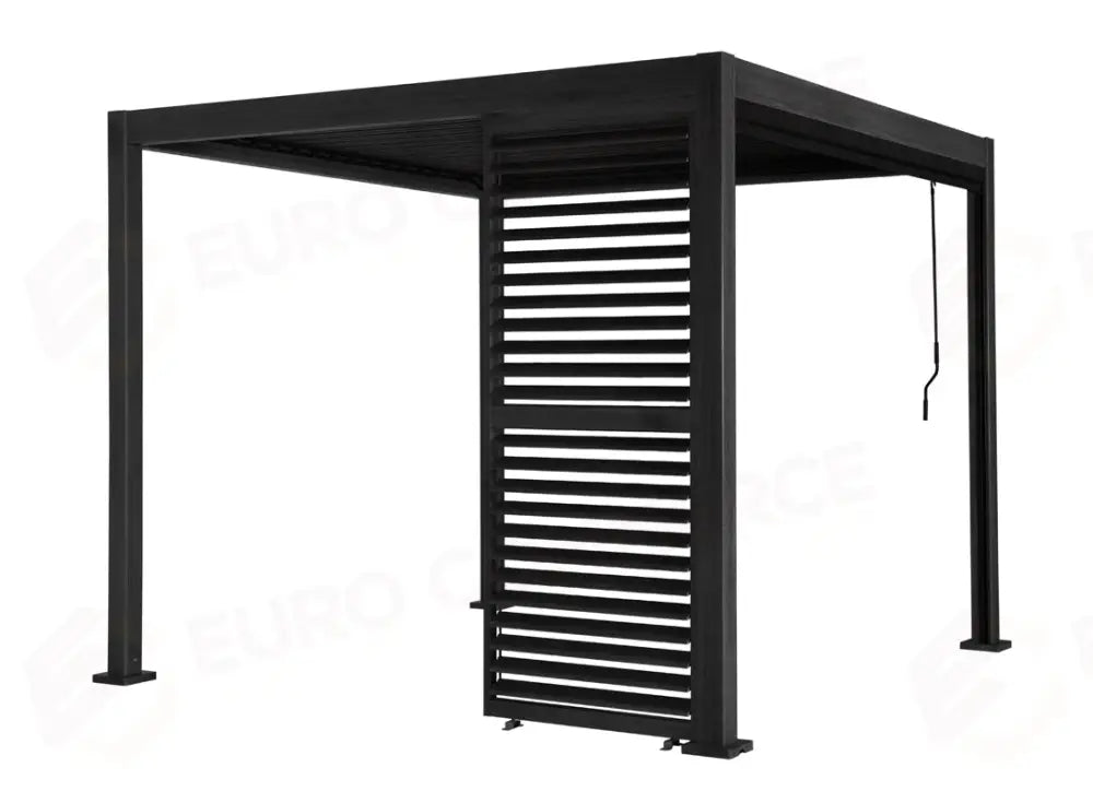 PANNELLO IN ALLUMINIO 93 CM CON LAMELLE ORIENTABILI PER PERGOLA TEXAS - ANTRACITE