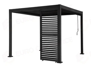 PANNELLO IN ALLUMINIO 93 CM CON LAMELLE ORIENTABILI PER PERGOLA TEXAS - ANTRACITE