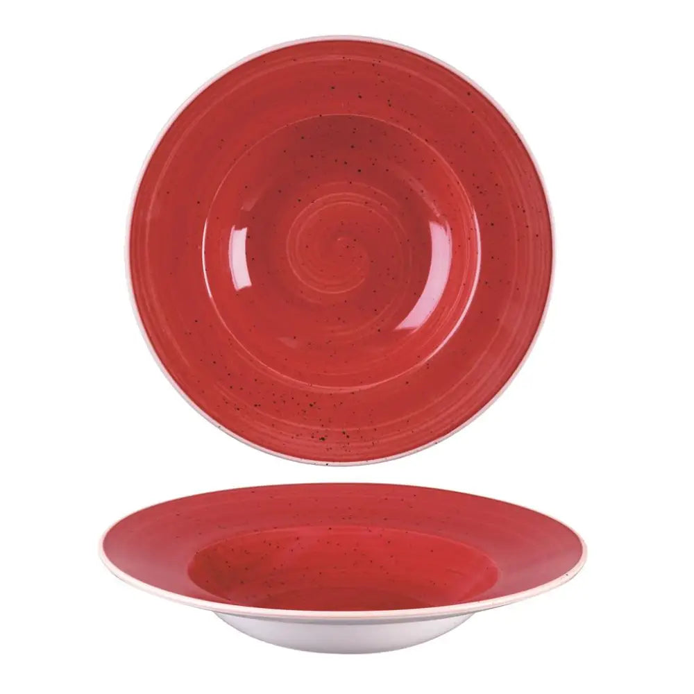 PASTA BOWL 28 CM STONECAST BERRY RED SBRSVWBL1 CHURCHILL - 9780879 - MEDRI