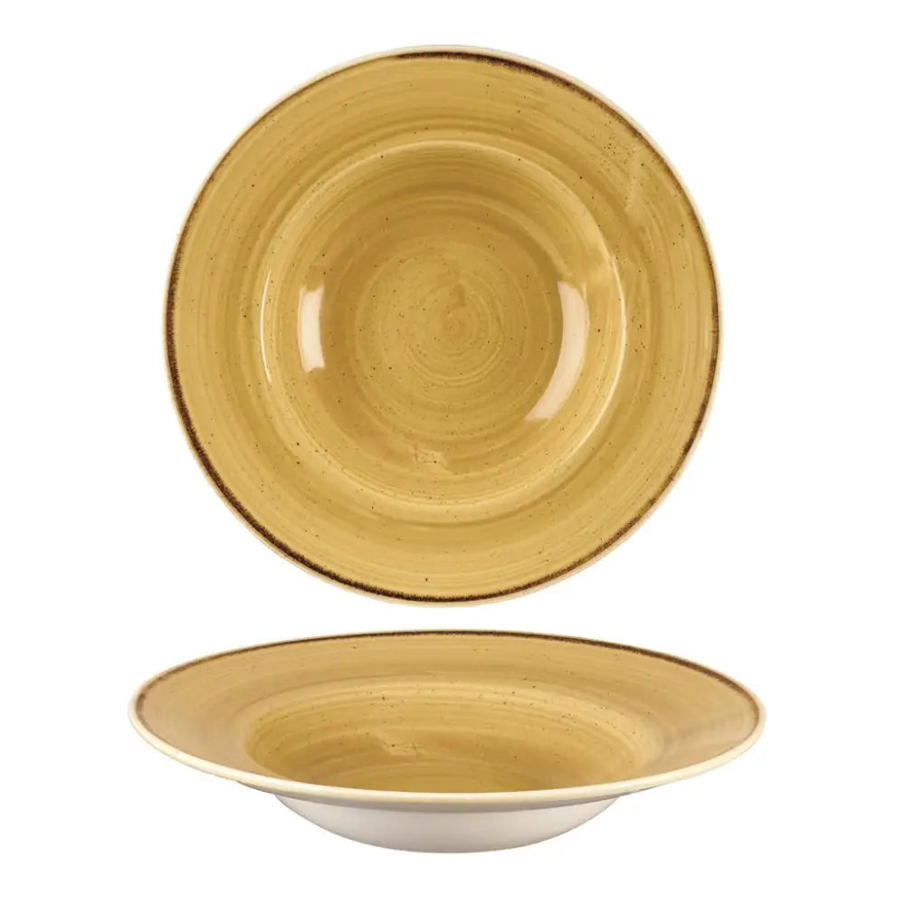 PASTA BOWL 28 CM STONECAST MUSTARD YELLOW SMSSVWBL1 CHURCHILL - 9780885 - MEDRI