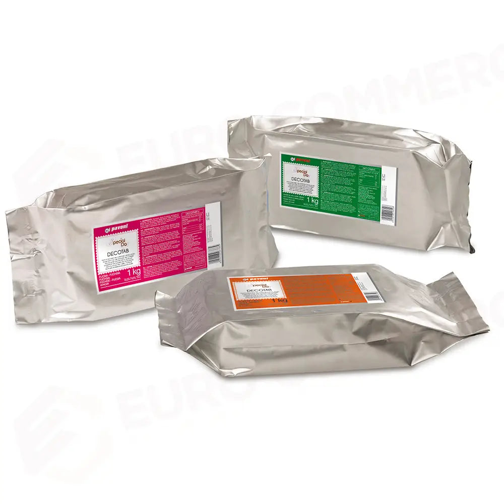 PASTA DI ZUCCHERO COLORATA 1 KG BIANCO - DECOTABBN - PAVONI ITALIA - ATTREZZATURA PROFESSIONALE