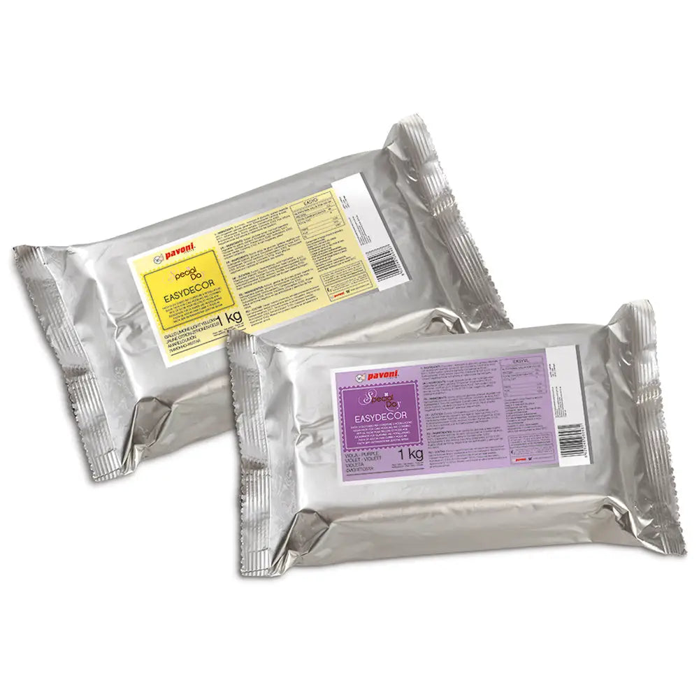 PASTA DI ZUCCHERO NERO 1 KG - EASYN - PAVONI ITALIA - ATTREZZATURA PROFESSIONALE