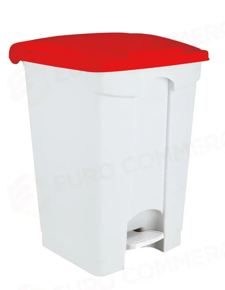 PATTUMIERA A PEDALE CON COPERCHIO 45 LT BIANCO/ROSSO CONTITOP 101457 MEDIAL - 1830227 - MEDRI