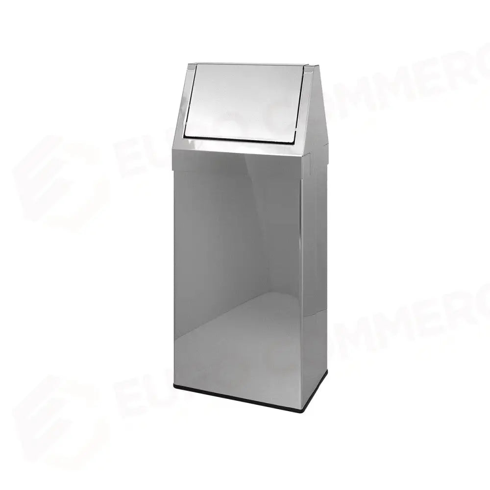PATTUMIERA INOX COPERCHIO BASCULANTE LT 70 - 2432 - METALCARRELLI - ATTREZZATURA PROFESSIONALE