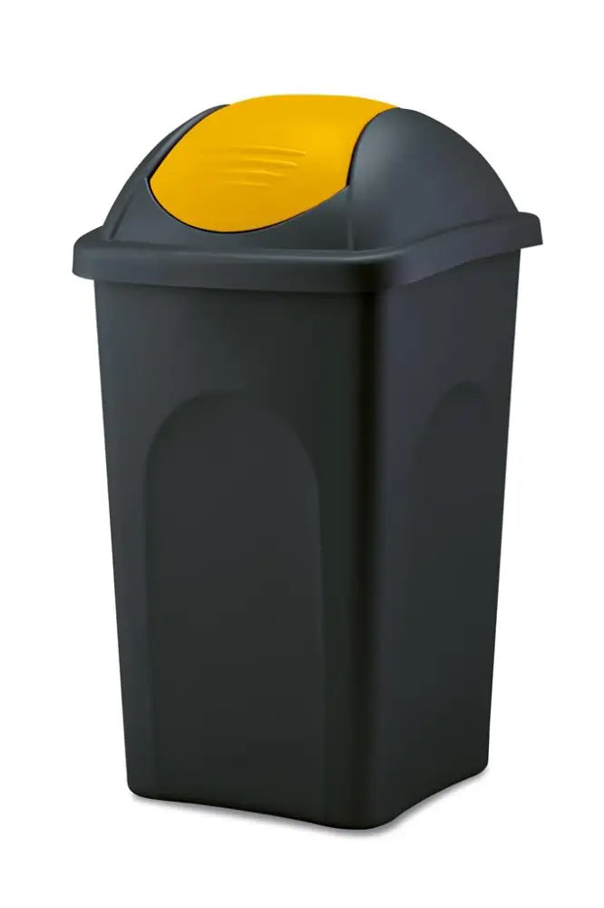 PATTUMIERA RACCOLTA DIFFERENZIATA 30 LT NERO/GIALLO BASCULINA STEFANPLAST - 2550243 - MEDRI