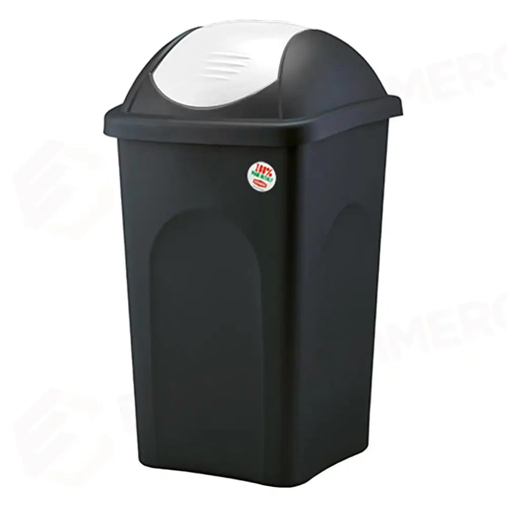 PATTUMIERA RACCOLTA DIFFERENZIATA 60 LT NERO/BIANCO BASCULINA STEFANPLAST - 2550238 - MEDRI