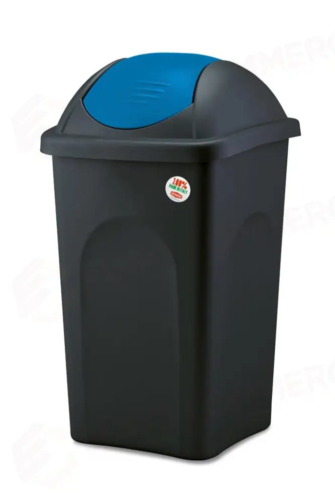 PATTUMIERA RACCOLTA DIFFERENZIATA 60 LT NERO/BLU BASCULINA STEFANPLAST - 2550237 - MEDRI