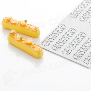 PAVODECOR STAMPO IN SILICONE CERCHI 300X175 MM 10 IMPRONTE - MM 120X25XH 2 - PR006S - PAVONI ITALIA - STAMPI