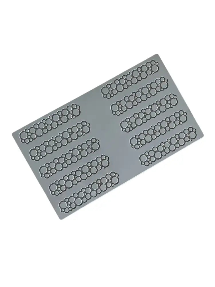 PAVODECOR STAMPO IN SILICONE CERCHI 300X175 MM 10 IMPRONTE - MM 120X25XH 2 - PR006S - PAVONI ITALIA - STAMPI