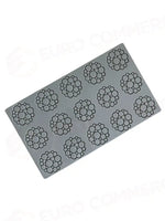 PAVODECOR STAMPO IN SILICONE CERCHI 300X175 MM 15 IMPRONTE - MM Ø 50XH 2 - PR005S - PAVONI ITALIA - STAMPI