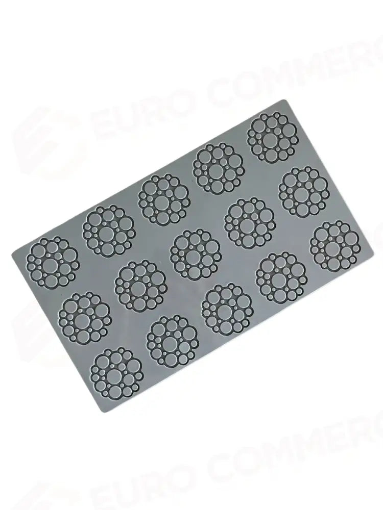 PAVODECOR STAMPO IN SILICONE CERCHI 300X175 MM 15 IMPRONTE - MM Ø 50XH 2 - PR005S - PAVONI ITALIA - STAMPI