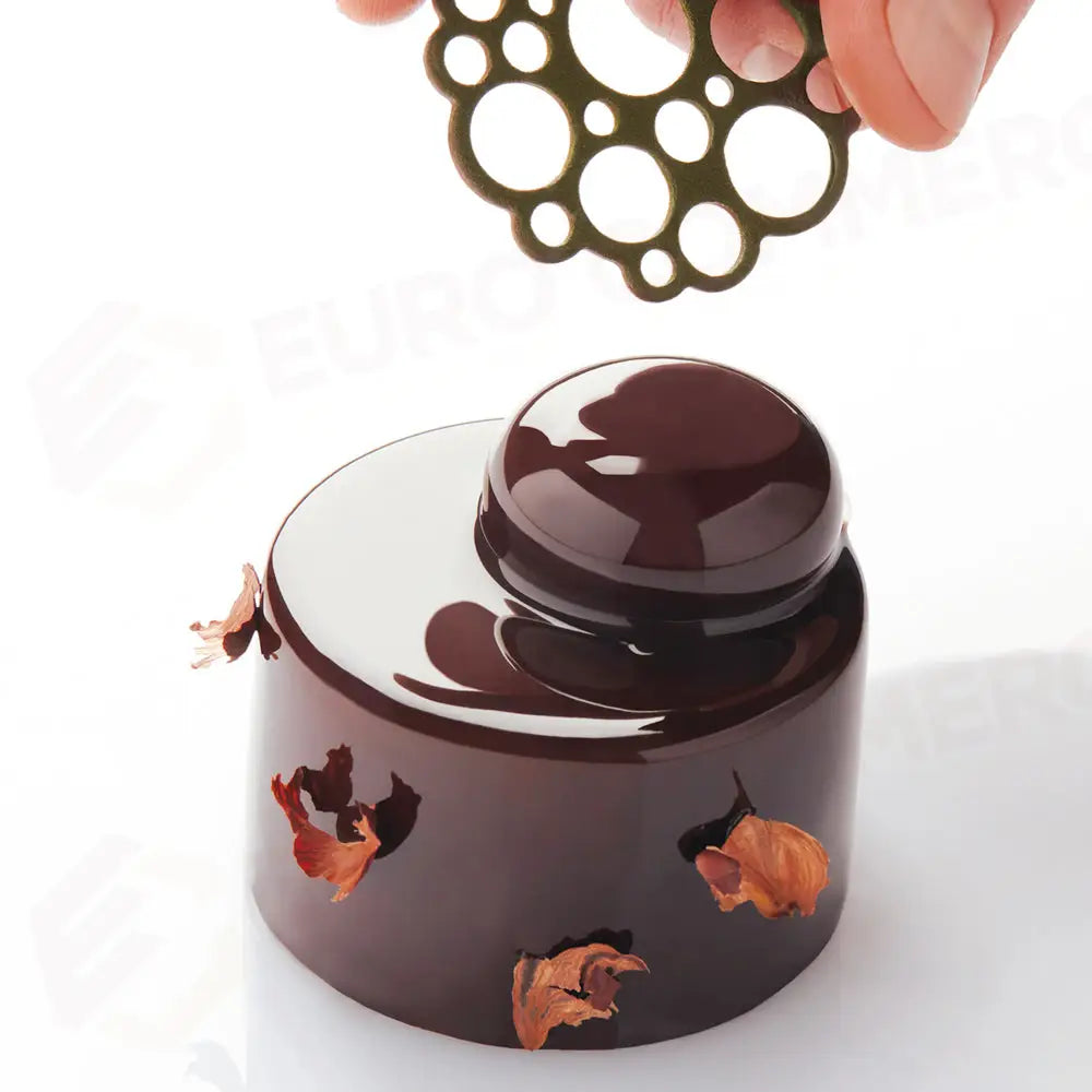 PAVODECOR STAMPO IN SILICONE CERCHI 300X175 MM 15 IMPRONTE - MM Ø 50XH 2 - PR005S - PAVONI ITALIA - STAMPI